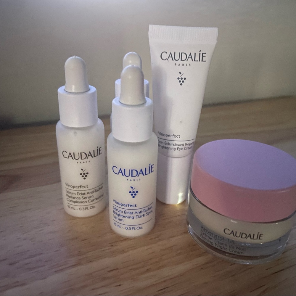 Caudalie Vinoperfect Serum, Eye Cream, night firming cream
